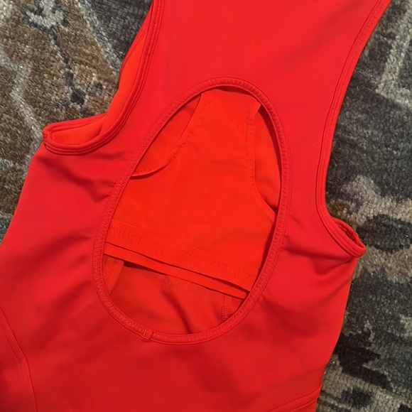 Stella McCartney for adidas open back with built in bra workout top. High neck. - Picture 3 of 5